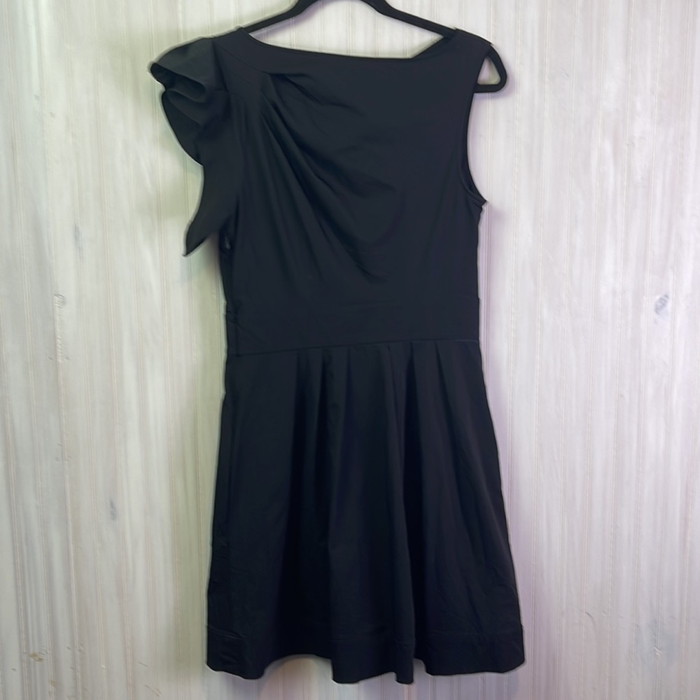 DVF ASYMMETRICAL RUFFLE DRESS 8 - Picture 6 of 6